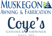 Muskegon Awning & Fabrication and Coye's Canvas & Awnings Logo