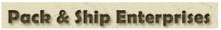 Pack & Ship Enterprises Logo
